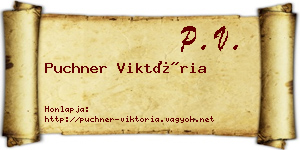 Puchner Viktória névjegykártya